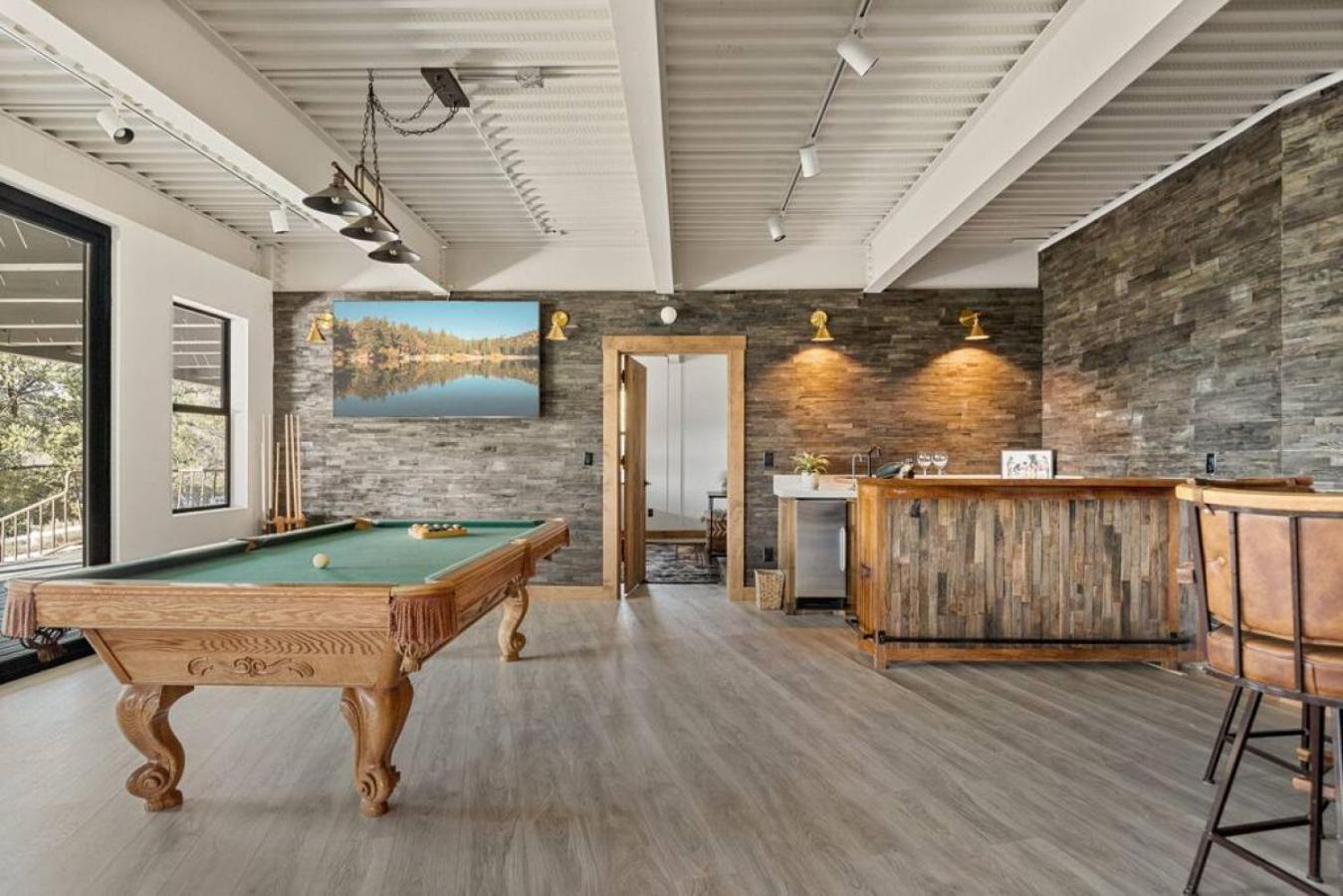 Steel Pine Lodge A Rustic Mountain Retreat Views Baldwin Lake 外观 照片
